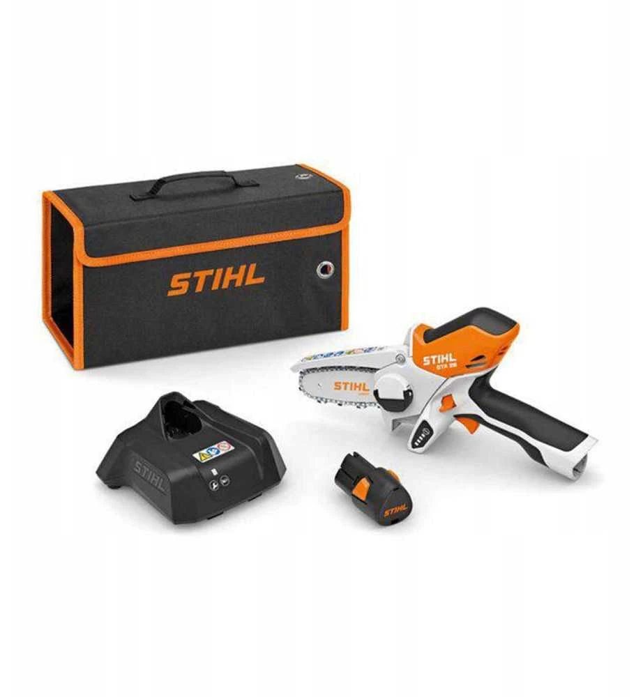 Grandininis pjūklas STIHL GTA 26 akumuliatorinis mini pjūklas – pilnas komplektas
