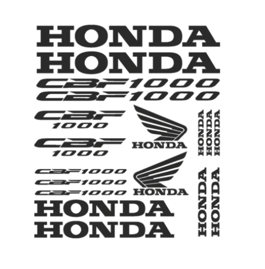 Honda CBF 1000 motociklo logotipo lipdukų rinkinys, vinilo lipdukai