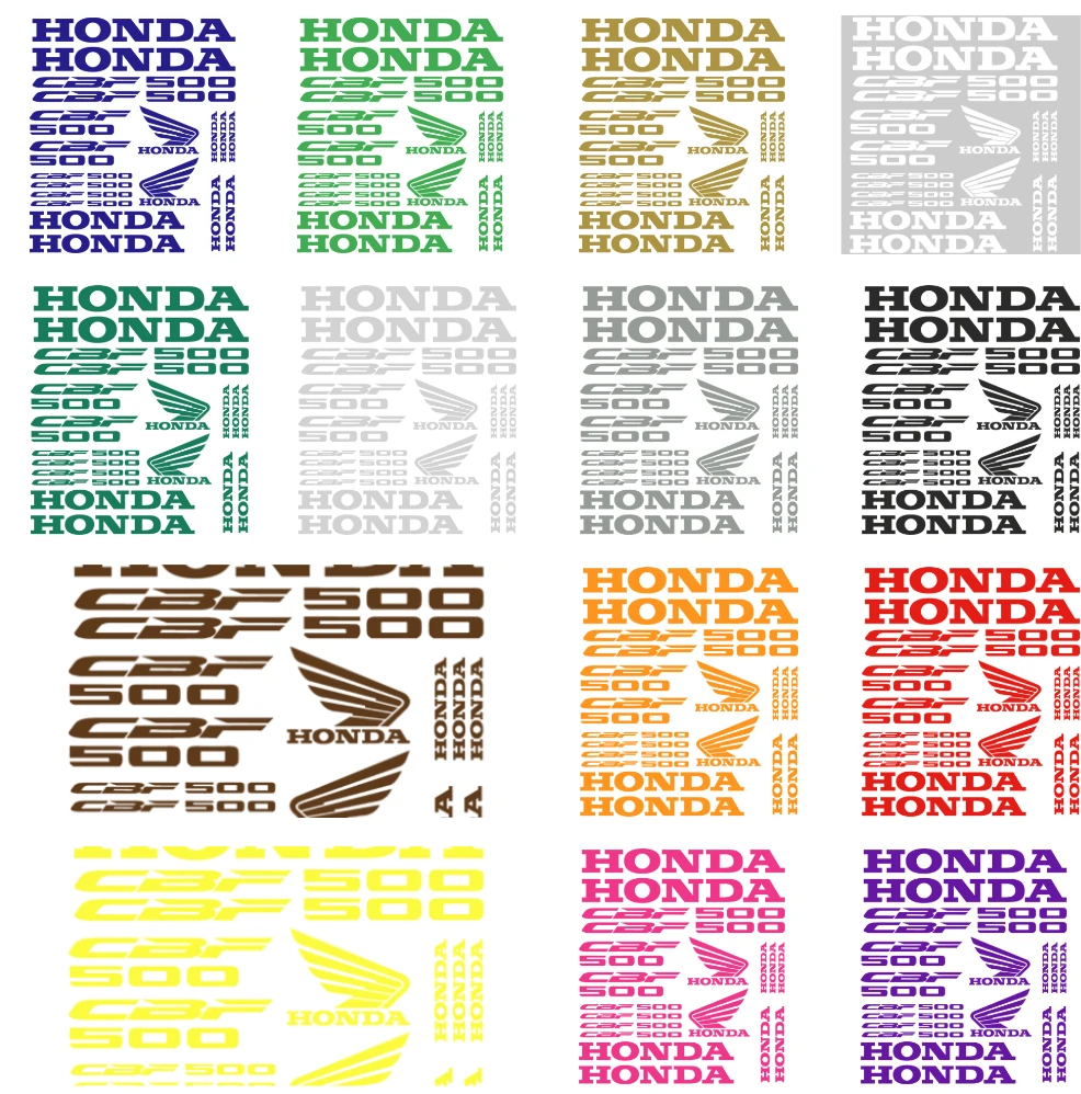 Honda CBF 500 motociklo logotipo lipdukų rinkinys, vinilo lipdukai
