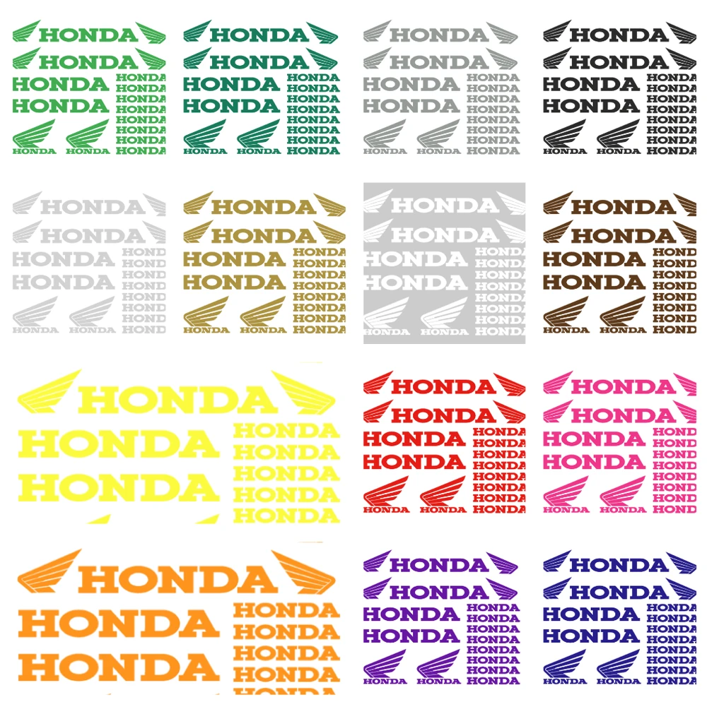 HONDA motociklo logotipo lipdukų rinkinys, vinilo lipdukai