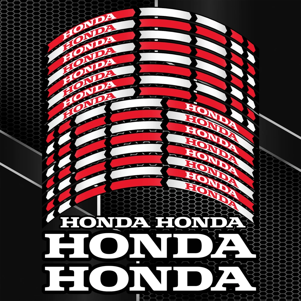 Honda motociklų ratlankių lipdukai universalus