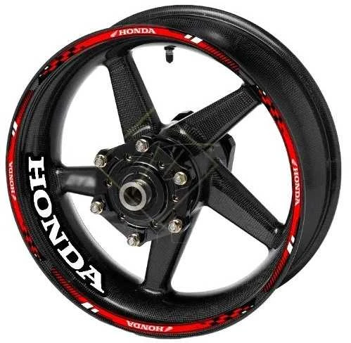 HONDA ratlankių lipdukai sportiniams motociklams – premium kokybė