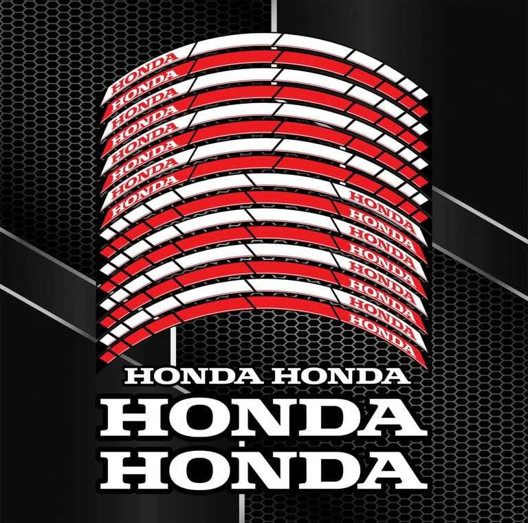HONDA sportinių motociklų ratlankių dekoratyviniai lipdukai