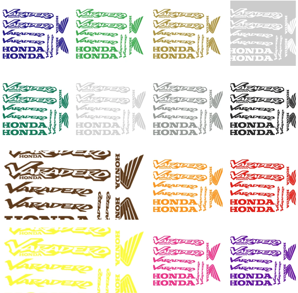 HONDA Varadero motociklo logotipo lipdukų rinkinys, vinilo lipdukai