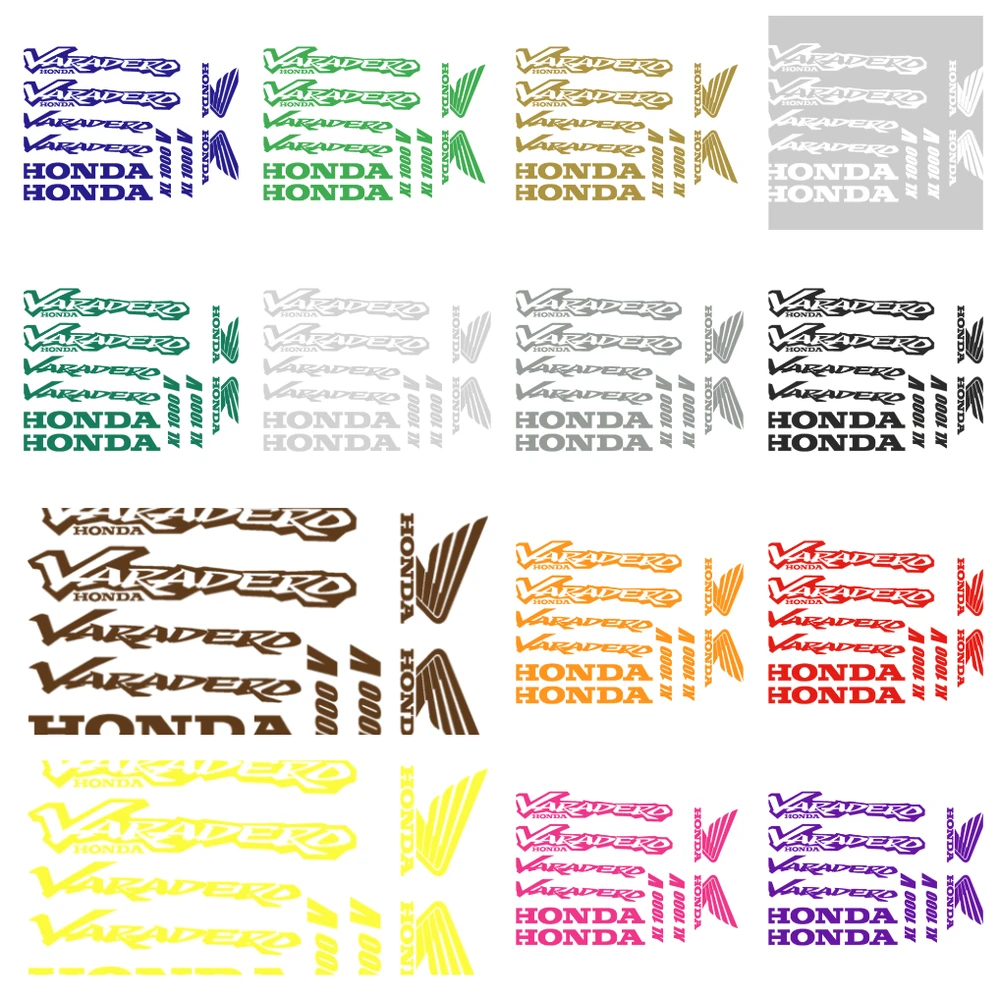 HONDA Varadero XL 1000V motociklo logotipo lipdukų rinkinys, vinilo lipdukai