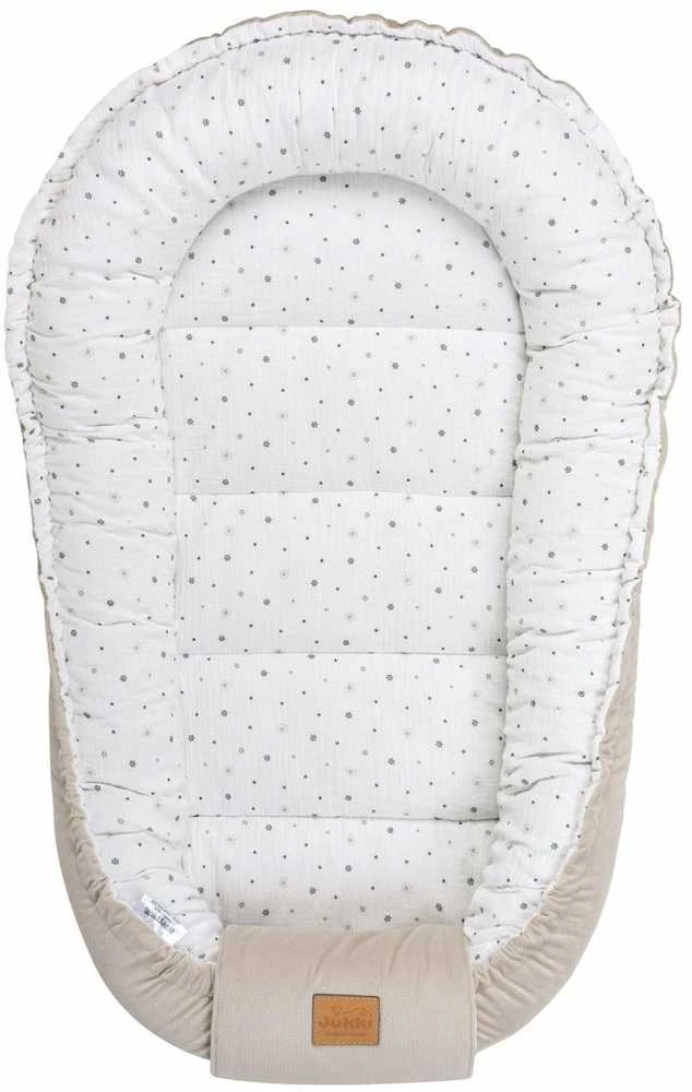 JUKKI didelis kokonas XXL kūdikio kostiumėlis 65x120cm muslininis medvilninis velvetas