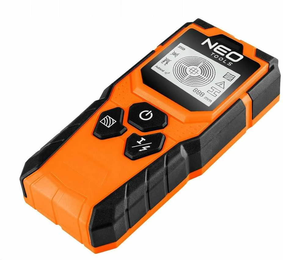 Kabelių ir laidų detektorius sienose | LCD | 3in1 | Metalo, laidų ir medienos ieškiklis