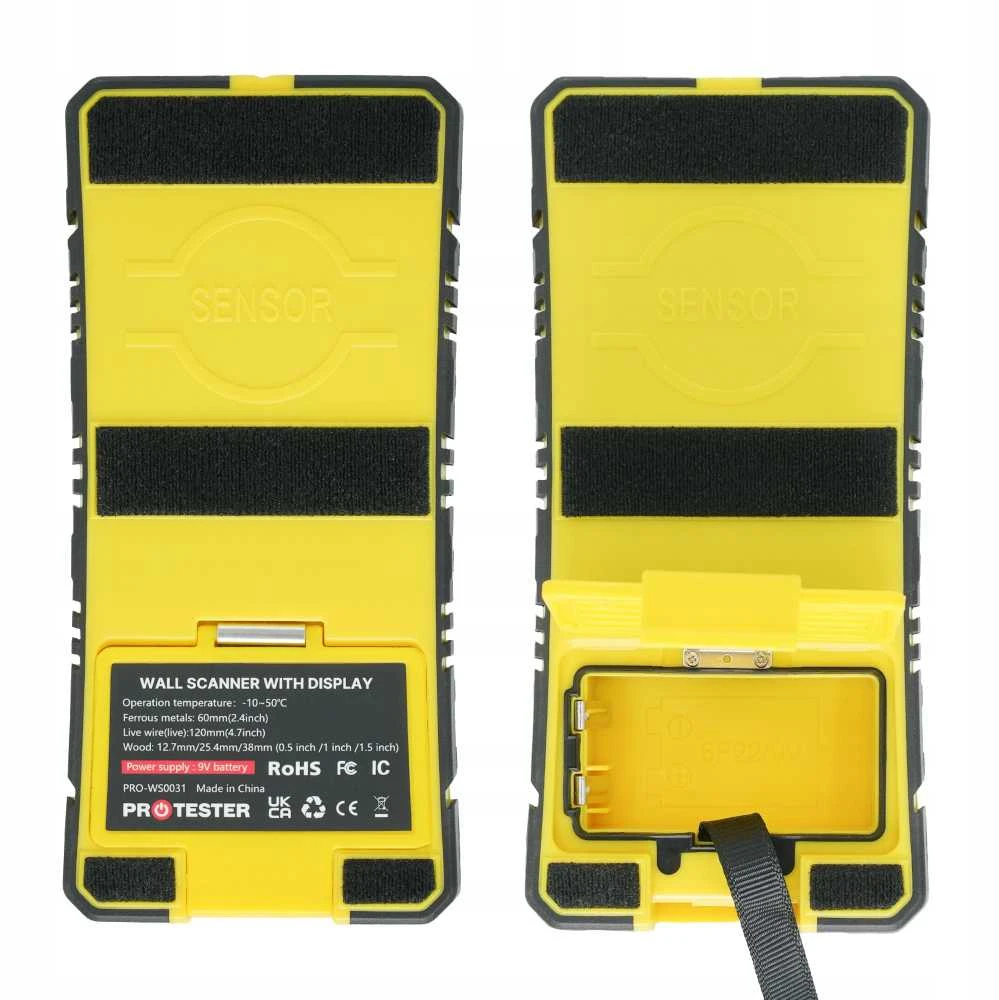 Kabelių ir laidų detektorius sienose | LCD | 3in1 | Metalo, laidų ir medienos ieškiklis