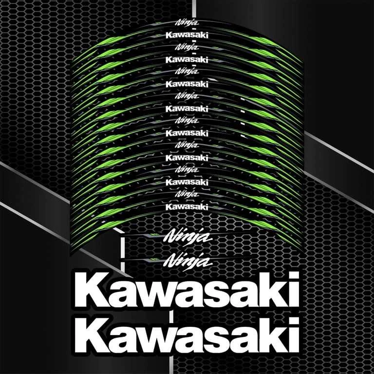 KAWASAKI NINJA motociklo ratlankių lipdukai sportiniams motociklams