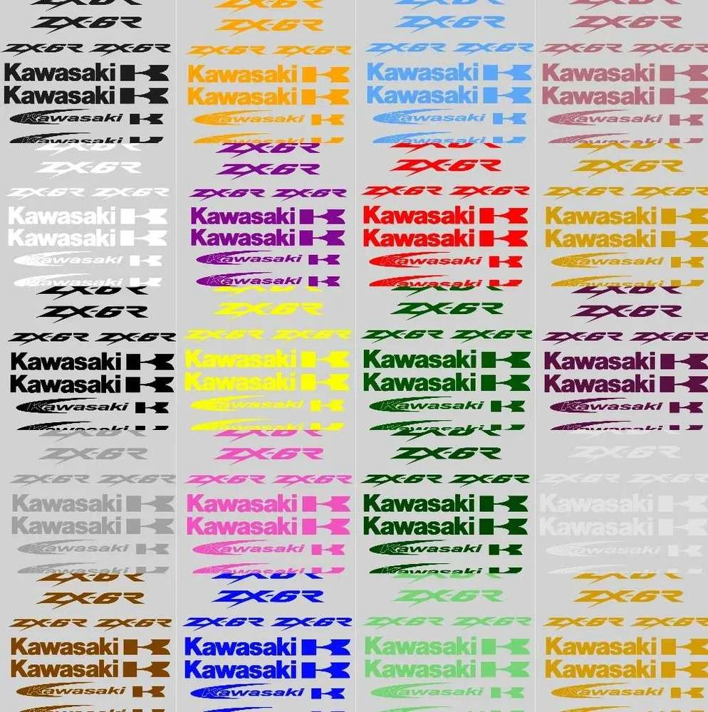 Kawasaki ZX-6R lipdukų rinkinys individualios grafikos motociklo vinilo lipdukai
