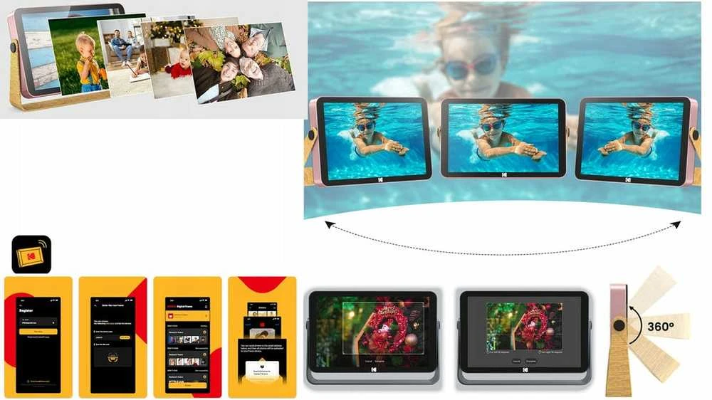 Kodak 10.1" skaitmeninis nuotraukų rėmelis su jutikliniu ekranu