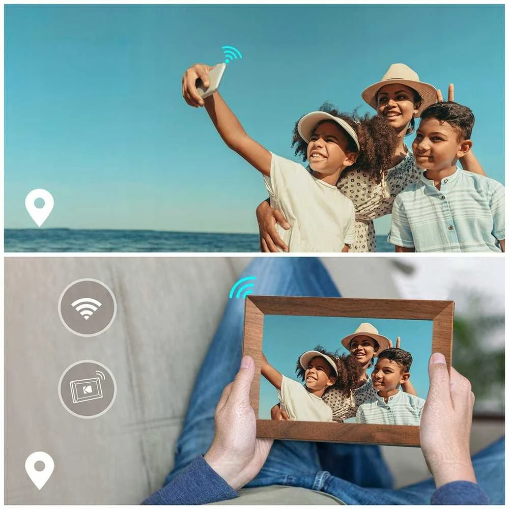 Kodak skaitmeninis nuotraukų rėmelis su jutikliniu ekranu