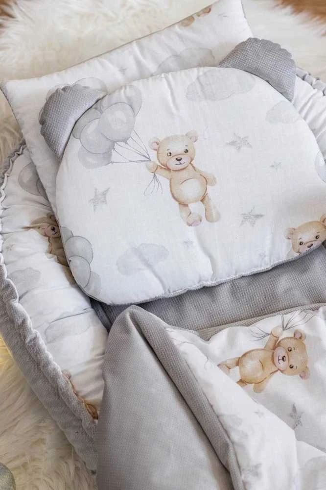 KŪDIKIO RINKINYS 5 viename KOKONAS MUSLINAS MEDVILNĖ AKSOMAS Dvipusis JUKKI COMFORT