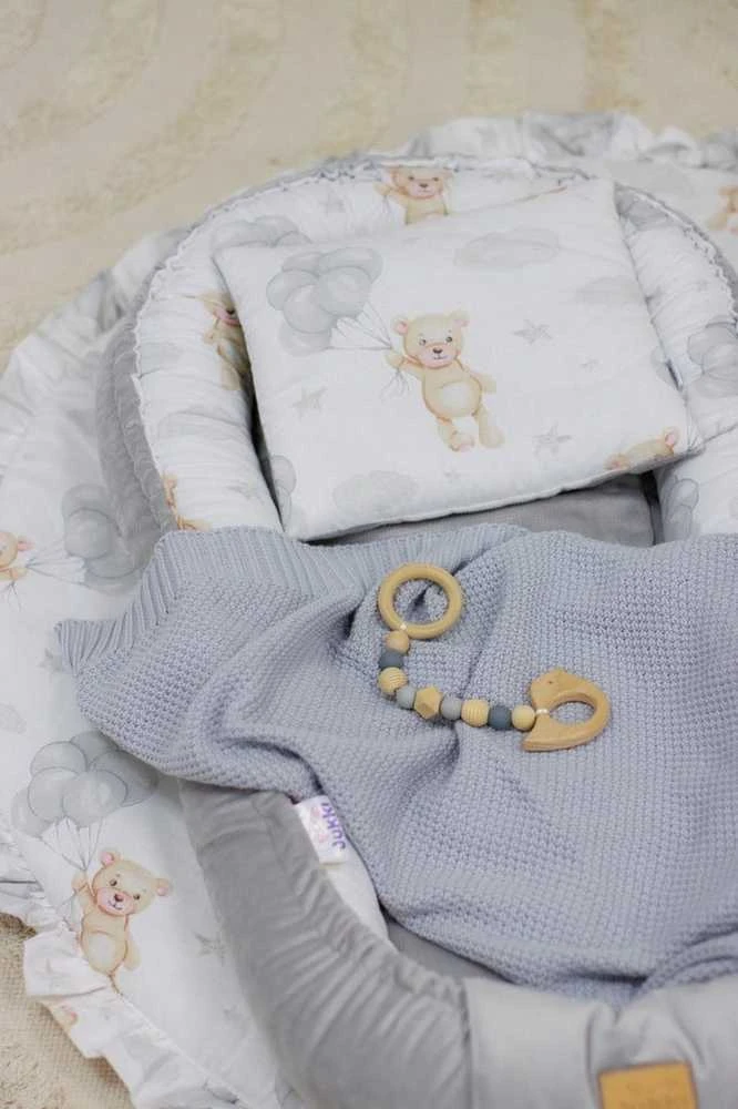 KŪDIKIO RINKINYS 5 viename KOKONAS MUSLINAS MEDVILNĖ AKSOMAS Dvipusis JUKKI COMFORT