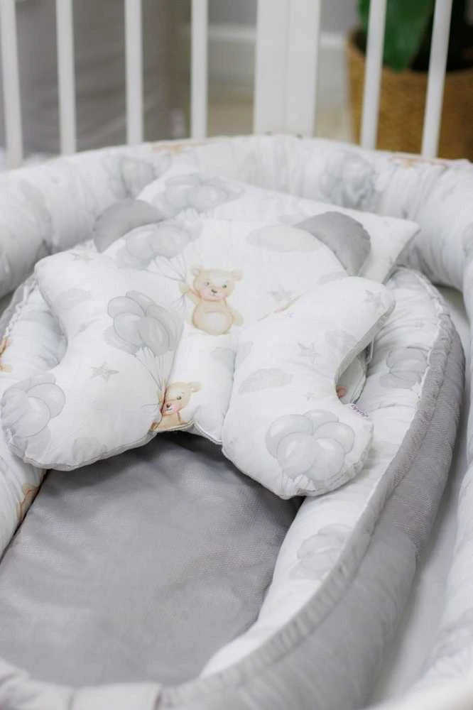 KŪDIKIO RINKINYS 5 viename KOKONAS MUSLINAS MEDVILNĖ AKSOMAS Dvipusis JUKKI COMFORT