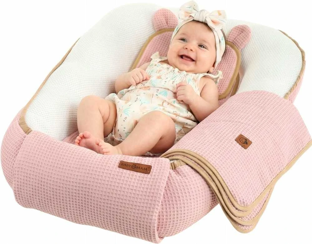 Kūdikių „Cocoon Air 3D“ saugaus miego komplektas, lizdelis, žaidimų aikštelės komplektas, „BabyMam“