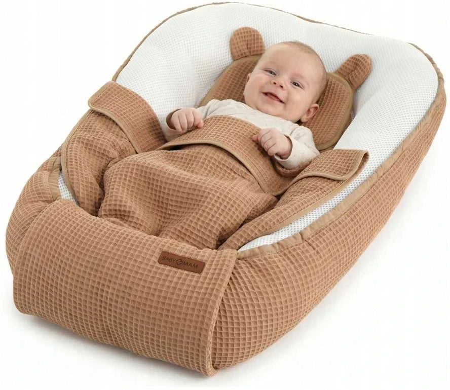 Kūdikių „Cocoon Air 3D“ saugaus miego komplektas, lizdelis, žaidimų aikštelės komplektas, „BabyMam“
