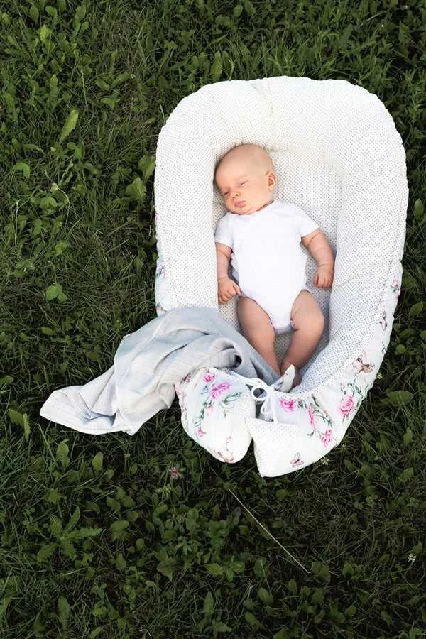 Kūdikių kokonų lizdelis „Minky“ rinkinys XXL „BabyMam“ 7 dalys