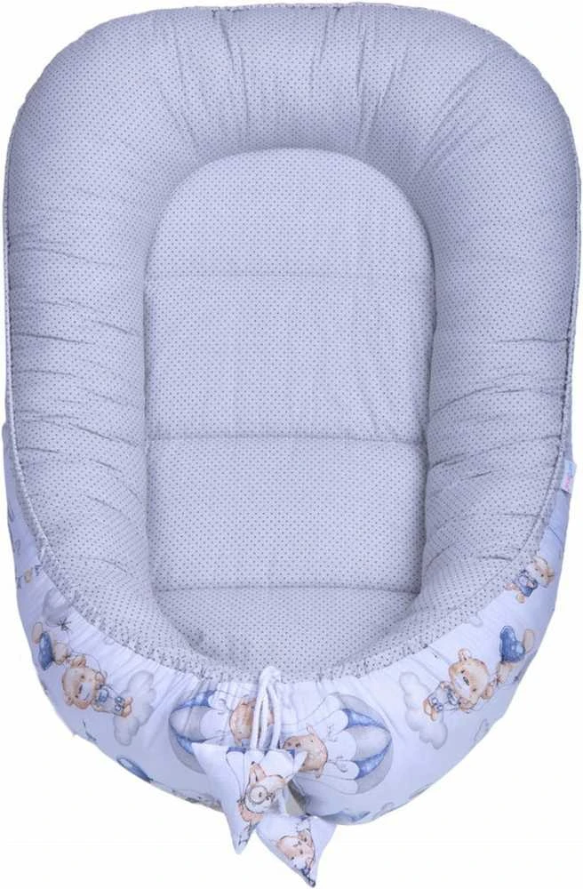 Kūdikių kokonų lizdelis „Minky“ rinkinys XXL „BabyMam“ 7 dalys