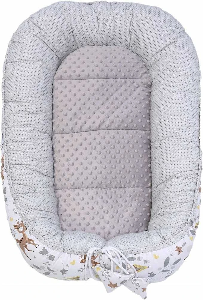 Kūdikių kokonų lizdelis „Minky“ rinkinys XXL „BabyMam“ 7 dalys