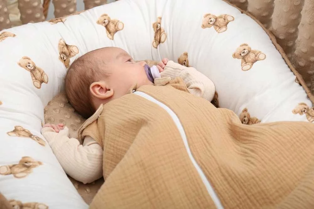 Kūdikių kokonų lizdelis „Minky“ rinkinys XXL „BabyMam“ 7 dalys