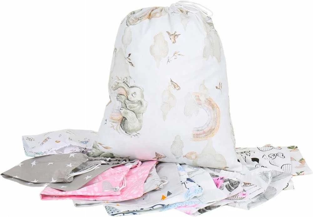 Kūdikių kokonų lizdelis „Minky“ rinkinys XXL „BabyMam“ 7 dalys