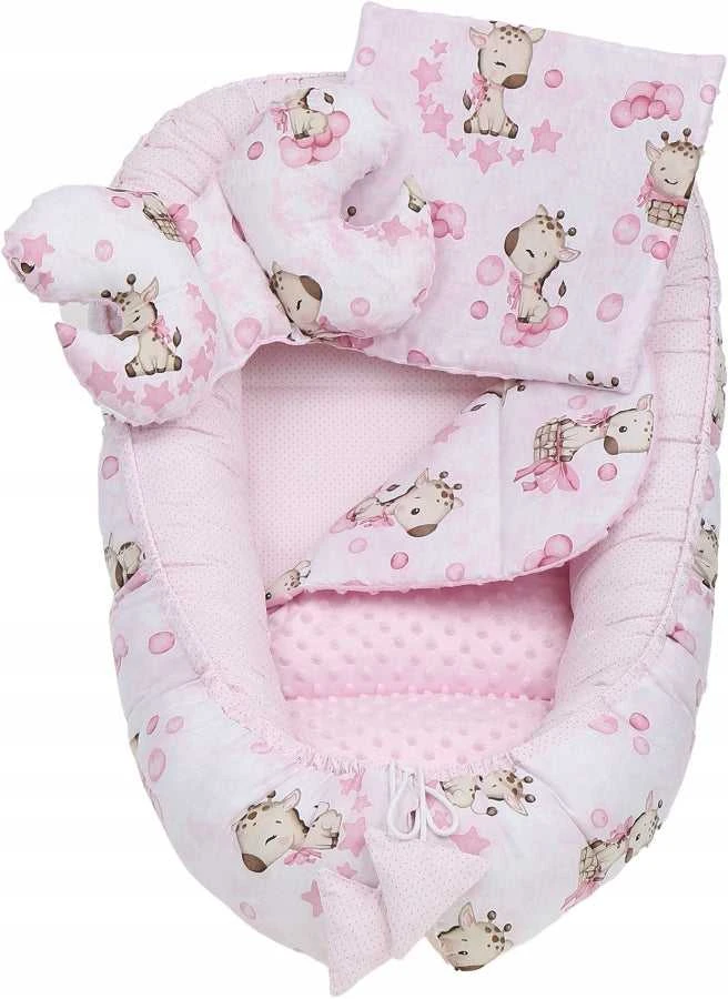 Kūdikių kokonų lizdelis „Minky“ rinkinys XXL „BabyMam“ 7 dalys
