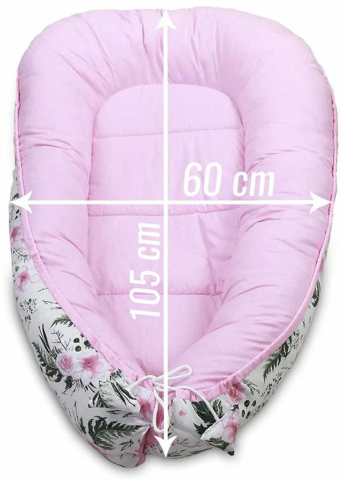 Kūdikių kokonų lizdelis „Minky“ rinkinys XXL „BabyMam“ 7 dalys