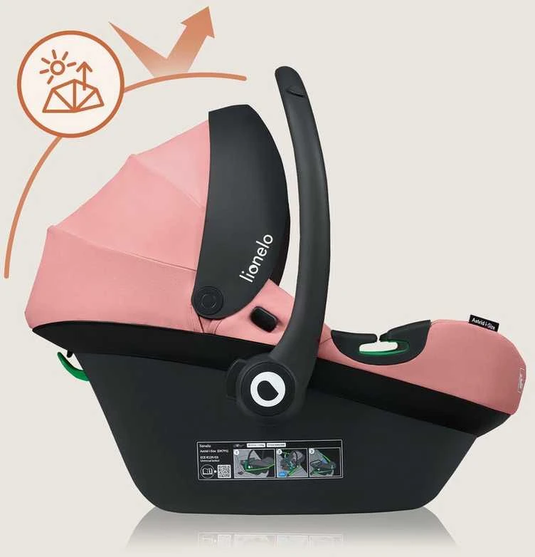 Lionelo Astrid kėdutė 0-13 kg ADAC rožinė