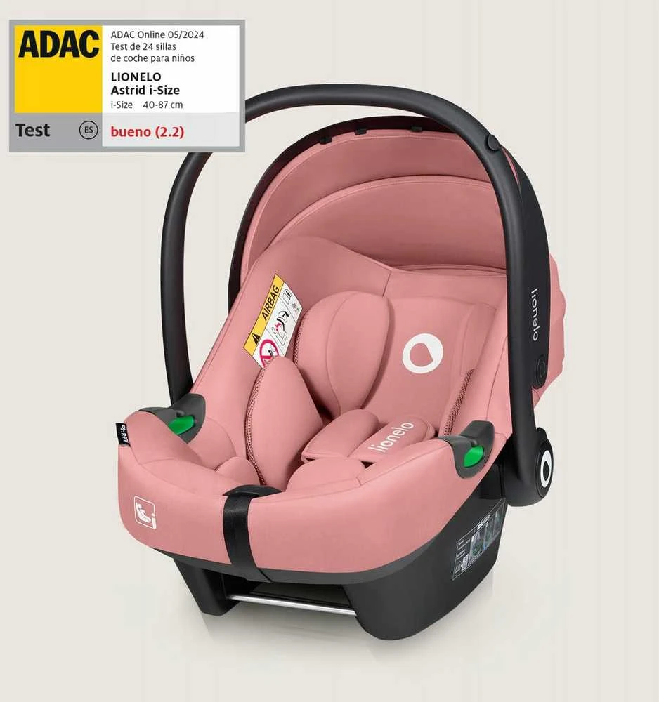 Lionelo Astrid kėdutė 0-13 kg ADAC rožinė