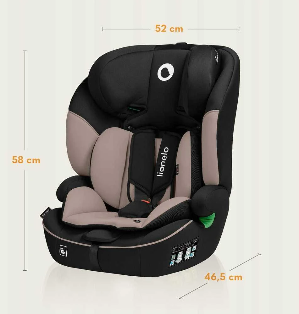 Lionelo LEVI i-Size kėdutė 76-150 cm 9-36 kg