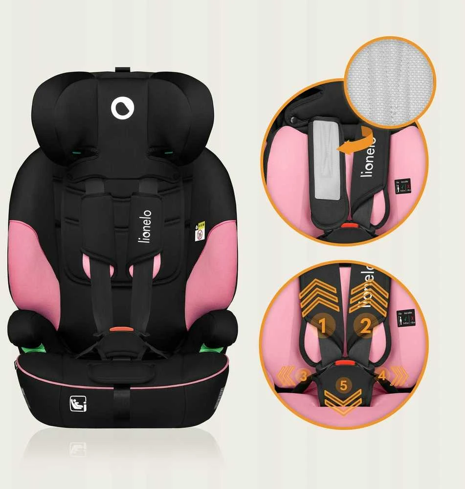 Lionelo LEVI i-Size kėdutė 76-150 cm 9-36 kg