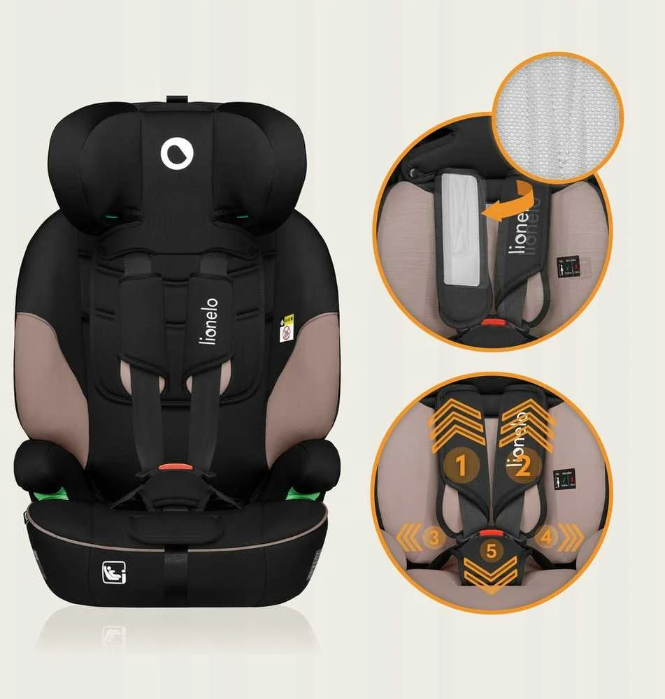 Lionelo LEVI i-Size kėdutė 76-150 cm 9-36 kg