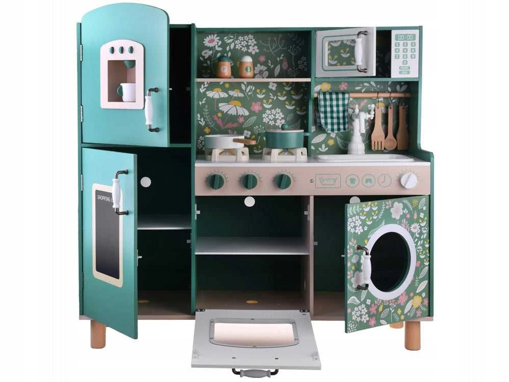 Medinis retro šaldytuvas vaikų virtuvei