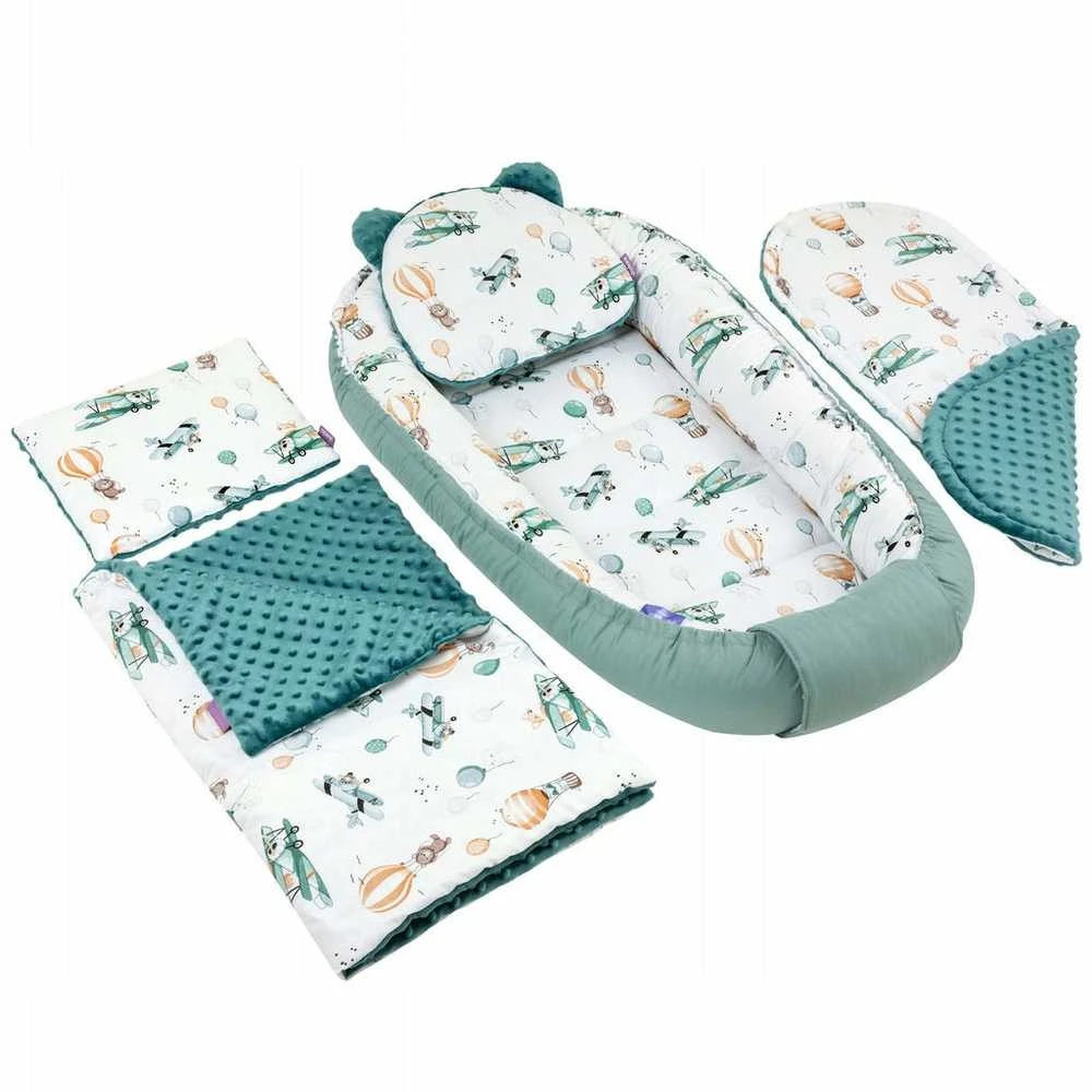 MEDVILNĖS KŪDIKIO RINKINYS 5in1 MINKY COCOON JUKKI
