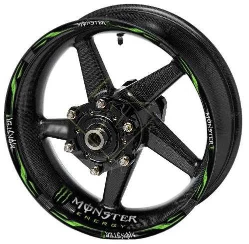 Monster Energy motociklo ratų lipdukų rinkinys