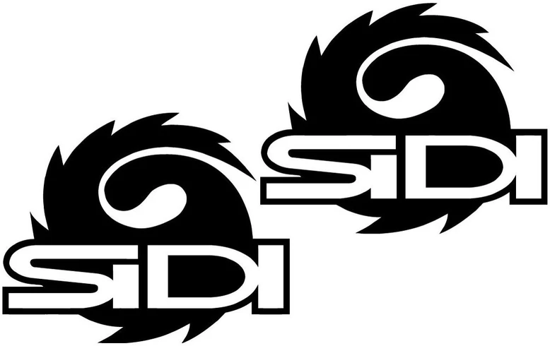 Motociklu Lipdukai Motociklo logotipo lipdukai Sidi Logo V1, sportinio stiliaus, 2 vnt.