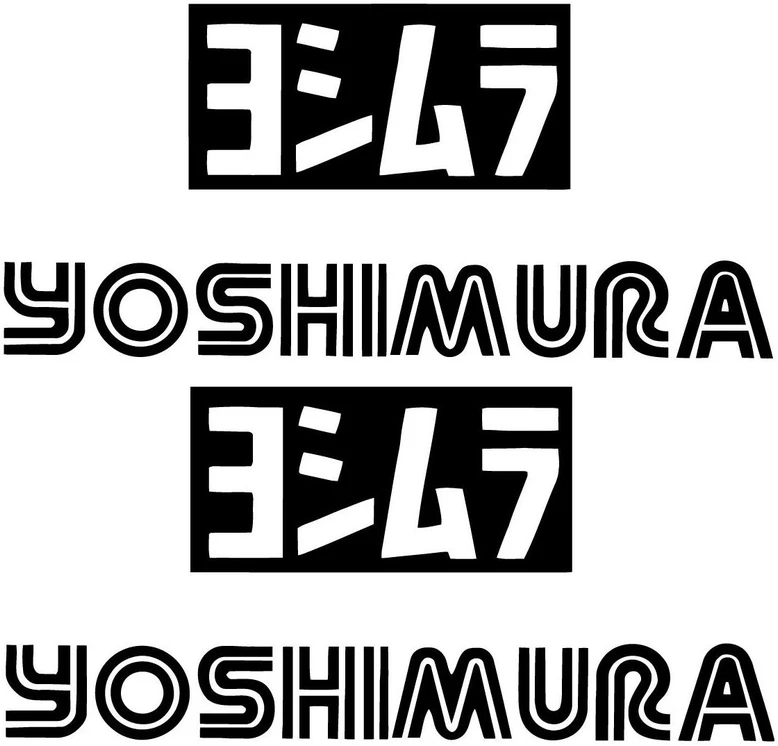 Motociklu Lipdukai Motociklo logotipo lipdukai Yoshimura, 2 vnt.