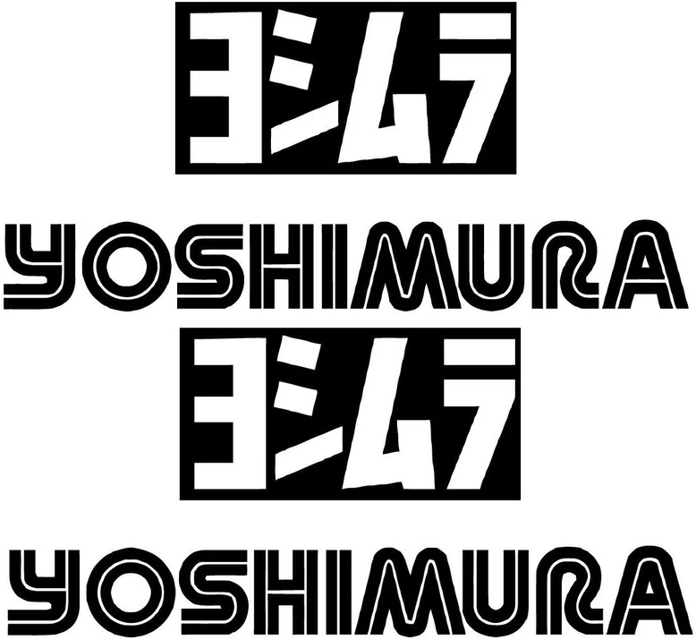 Motociklu Lipdukai Motociklo logotipo lipdukai Yoshimura Logo V3, 2 vnt.