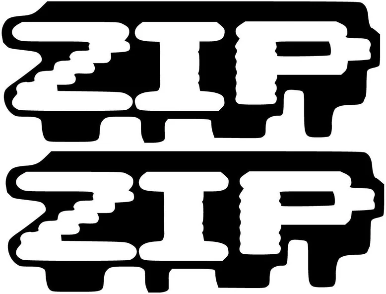 Motociklu Lipdukai Motorolerio logotipo lipdukai Piaggio Zip, dizainas Nr. 2, 2 vnt.