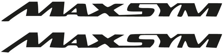 Motociklu Lipdukai Motorolerio logotipo lipdukai SYM Maxsym Maxi, kėbulo apdailai, 2 vnt.