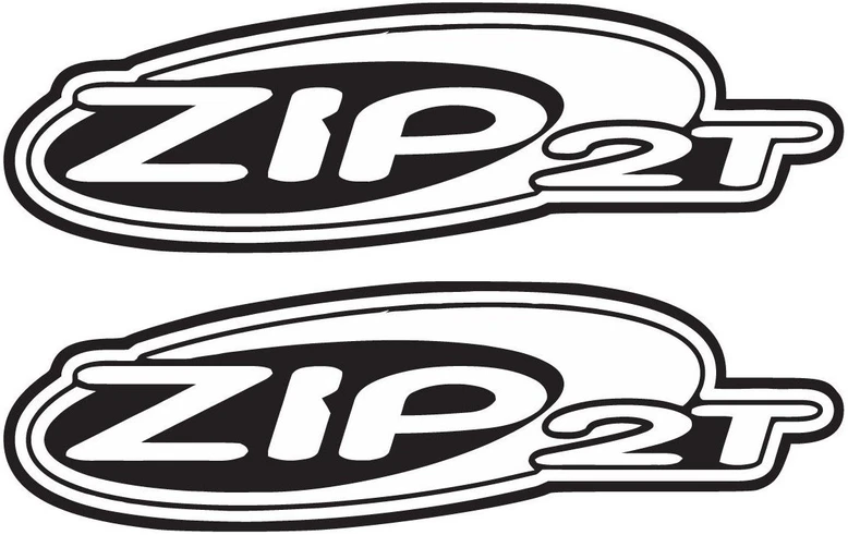 Motociklu Lipdukai Motorolerio logotipo lipdukai Piaggio Zip 2T, dizainas Nr. 2, 2 vnt.