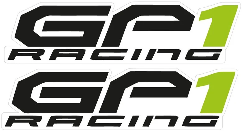 Motociklu Lipdukai Motorolerio logotipo lipdukai Derbi GP1, kėbulo apdailai, 2 vnt.