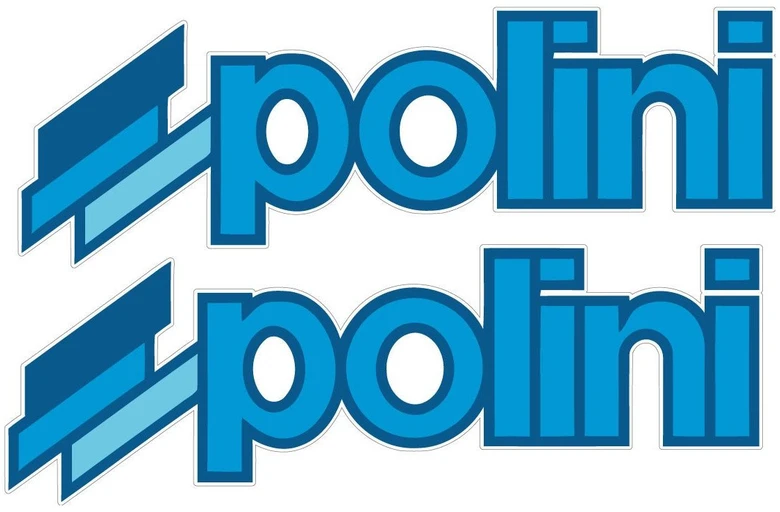 Motociklu Lipdukai Motorolerio logotipo lipdukai Polini, kėbulo apdailai, 2 vnt.