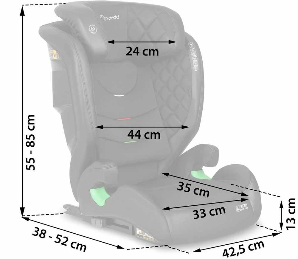 NUKIDO Louis i-Size ISOFIX kėdutė 15-36 kg