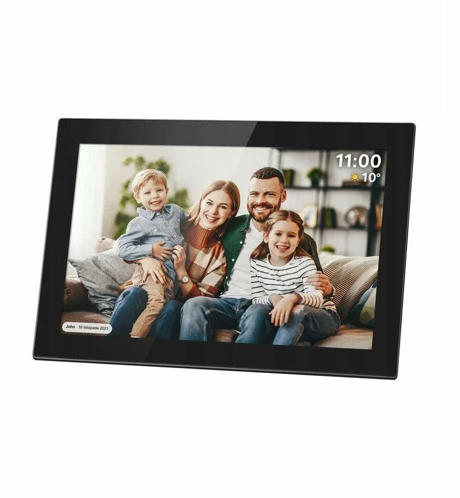 Nuotraukų rėmelis 10.1" WiFi FRAMEO skaitmeninis rėmelis juodas