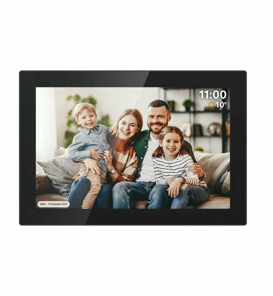 Nuotraukų rėmelis 10.1" WiFi FRAMEO skaitmeninis rėmelis juodas