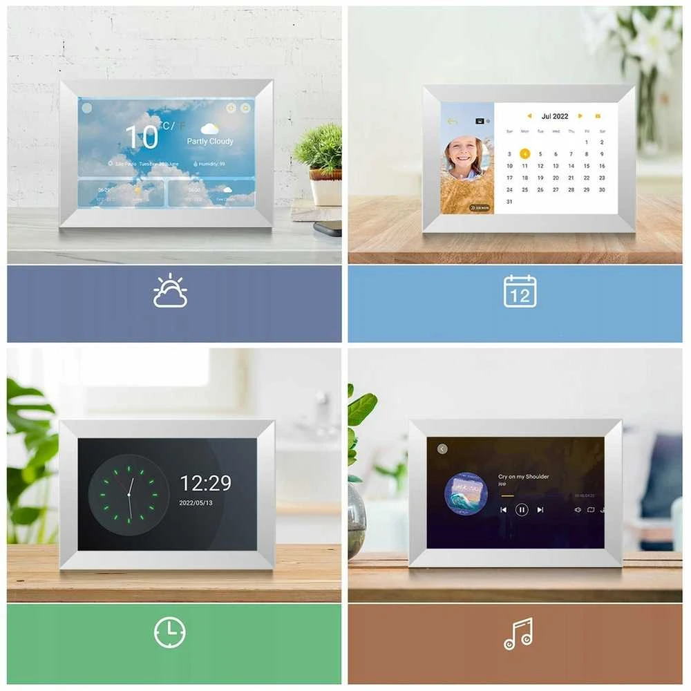 Nuotraukų rėmelis 10.1" WiFi skaitmeninis rėmelis su programėle