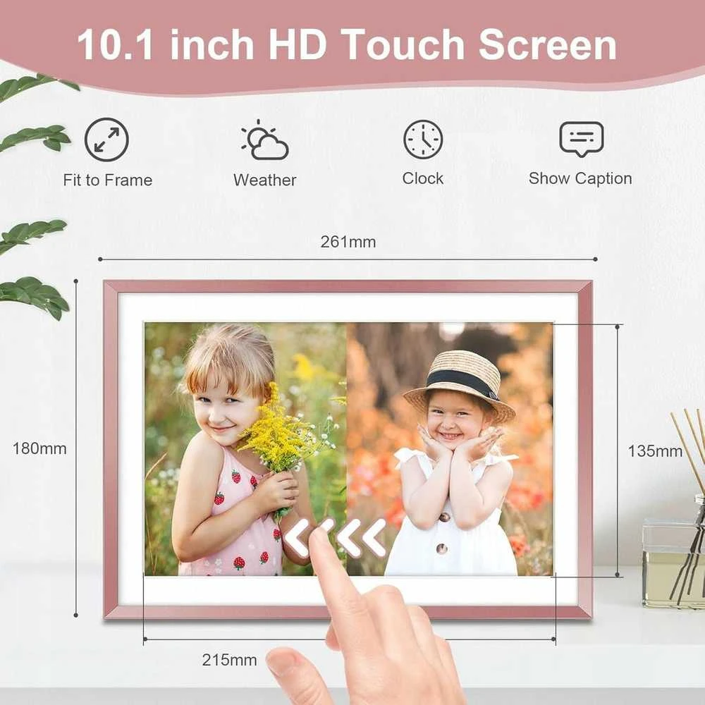 Nuotraukų rėmelis 10.1" WiFi skaitmeninis rėmelis 32GB su atmintimi