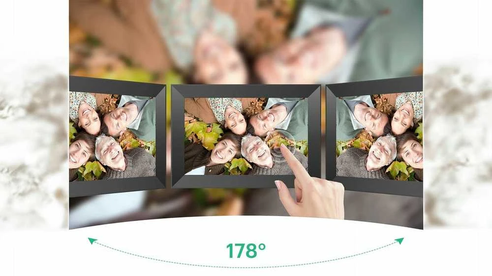 Nuotraukų rėmelis 10.1" WiFi skaitmeninis rėmelis su programėle